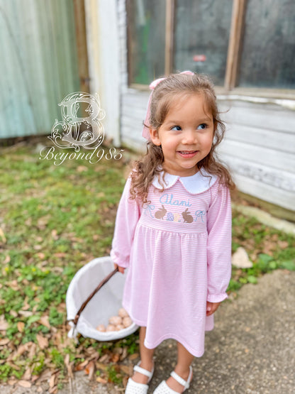 Easter Bunny Dress with Peter Pan Collar