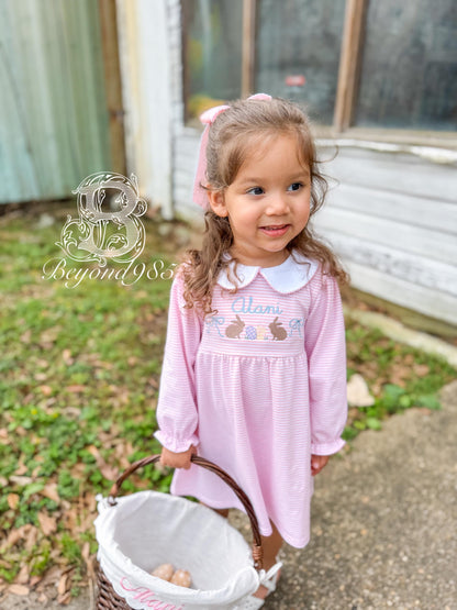Easter Bunny Dress with Peter Pan Collar