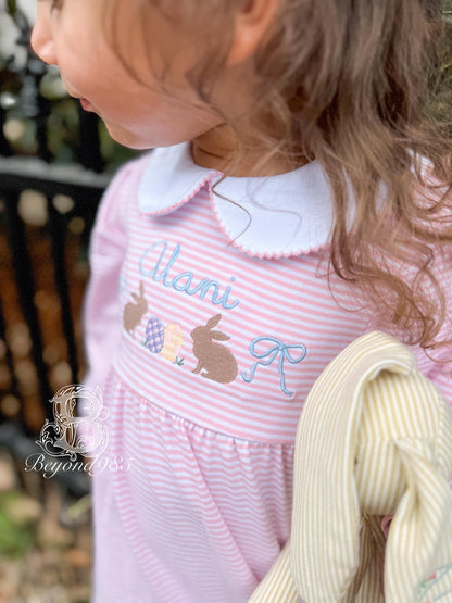 Easter Bunny Dress with Peter Pan Collar