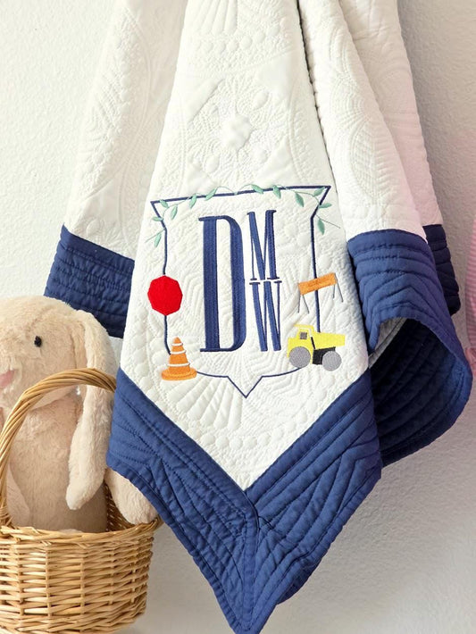 Heirloom Baby Quilts - Construction Zone