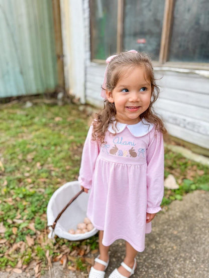Easter Bunny Dress with Peter Pan Collar