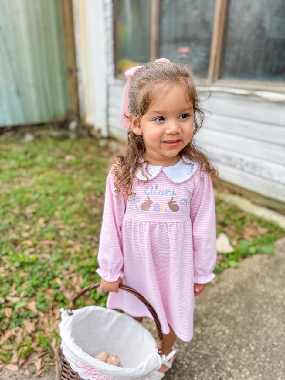 Easter Bunny Dress with Peter Pan Collar