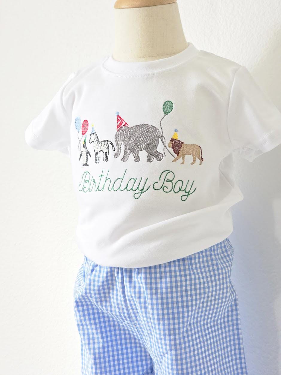 Personalized Zoo Birthday Shirt