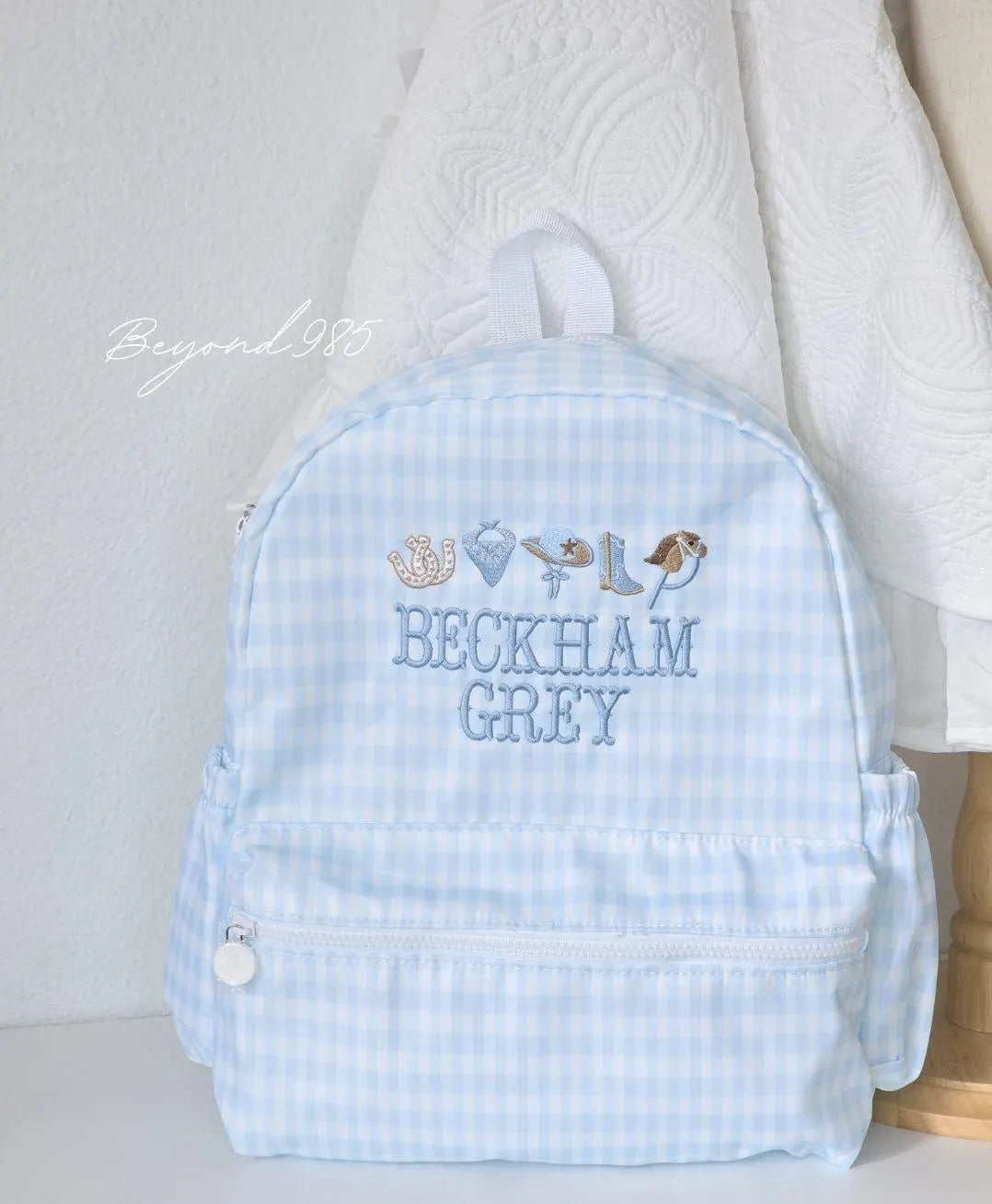Western Gingham Backpack