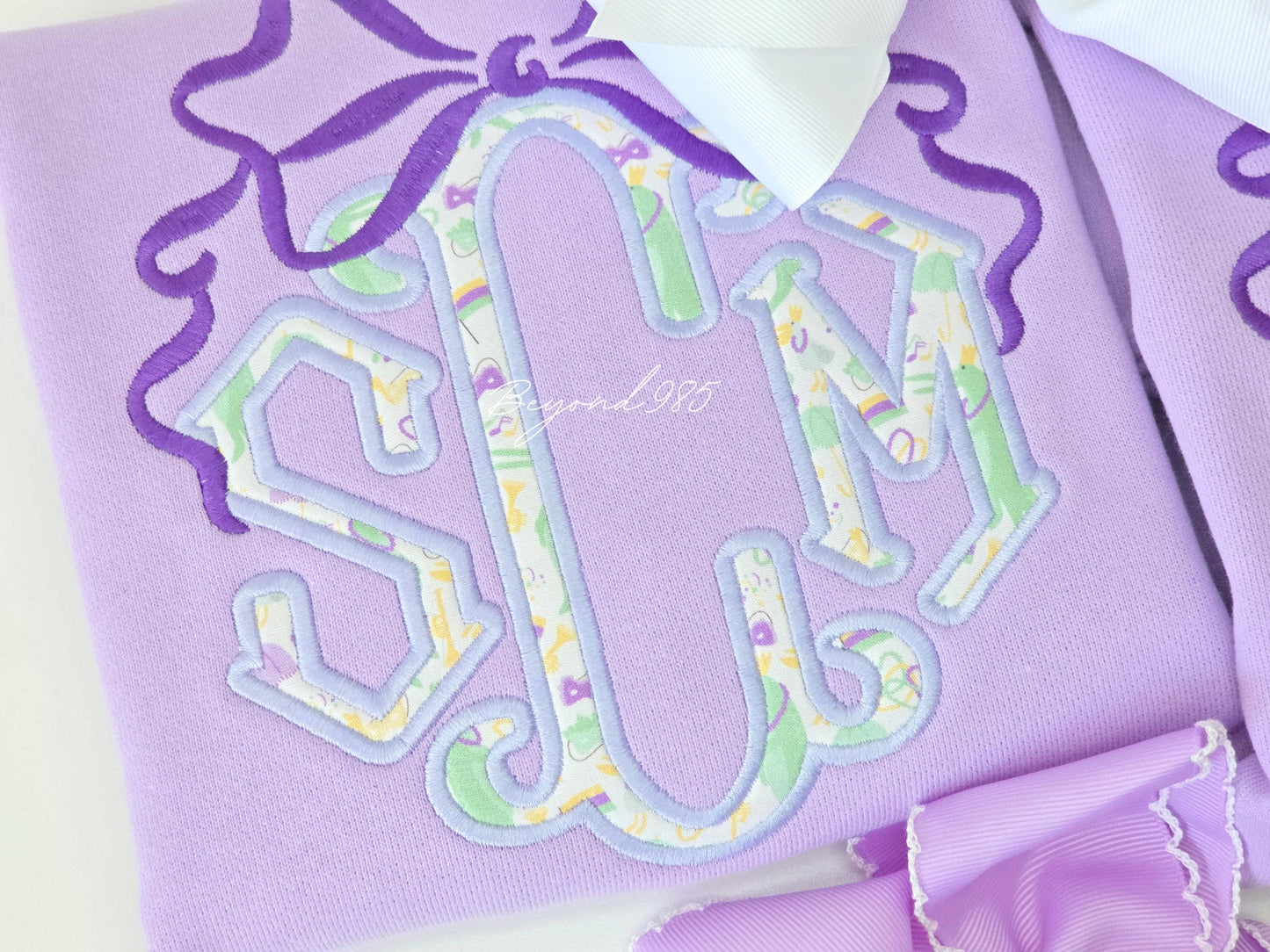 Mardi Gras Monogram Sweatshirt