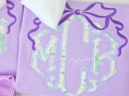 Mardi Gras Monogram Sweatshirt