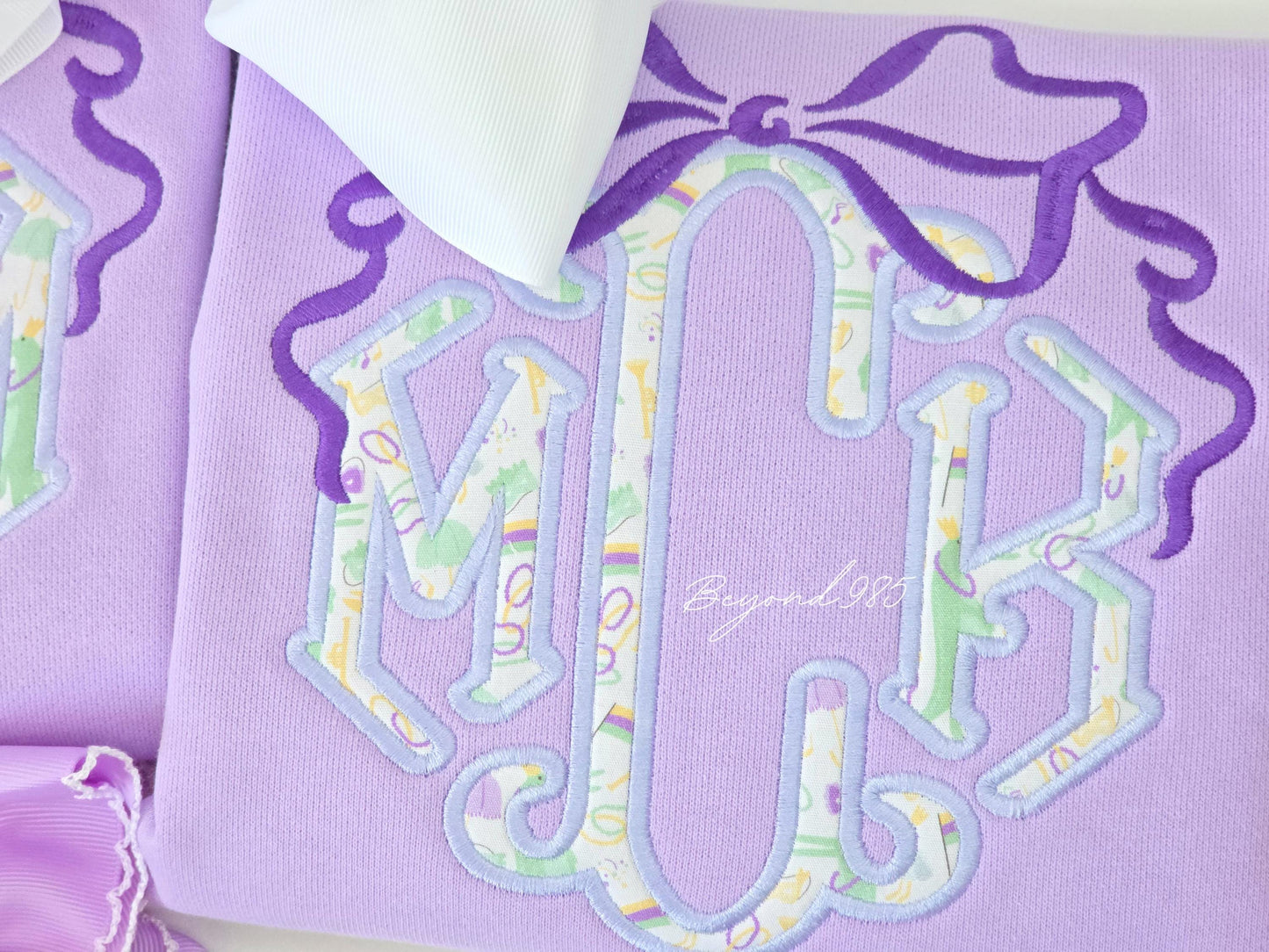 Bow and Liberty of London Applique Monogram