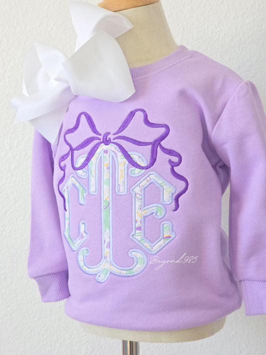 Bow and Liberty of London Applique Monogram