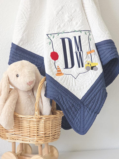Heirloom Baby Quilts - Construction Zone