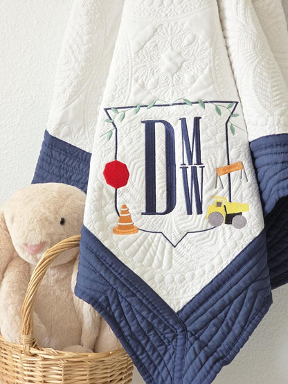 Heirloom Baby Quilts - Construction Zone