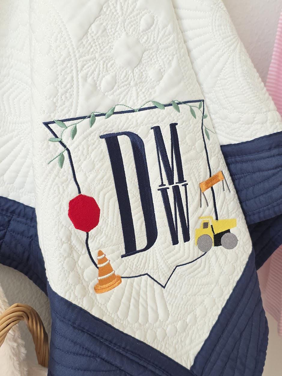 Heirloom Baby Quilts - Construction Zone