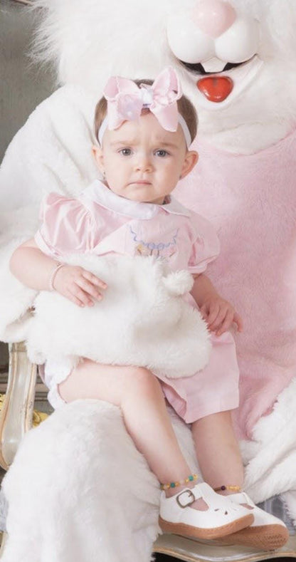 Easter Pleated Woven Dress - Easter Basket