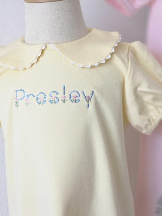 Tulip Name Girls Dress