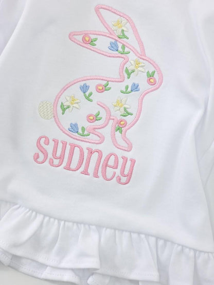Girls Easter Bunny Shirt