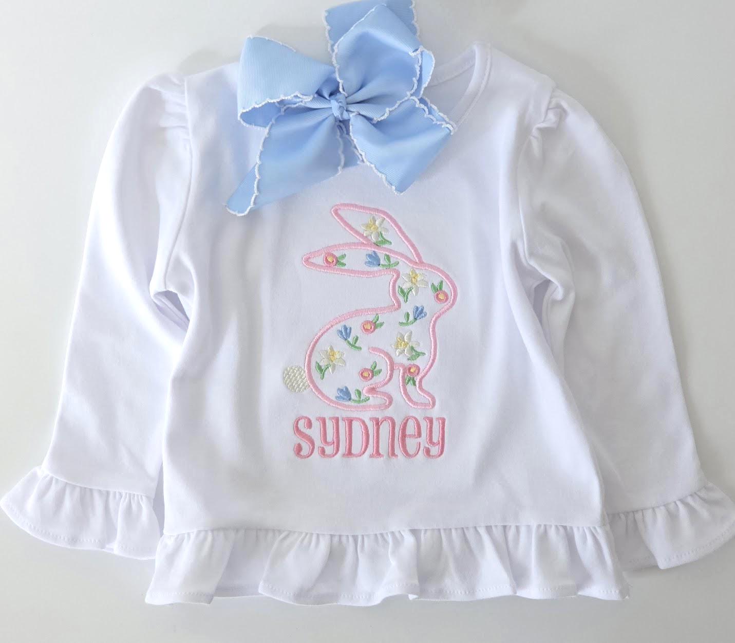 Girls Easter Bunny Shirt