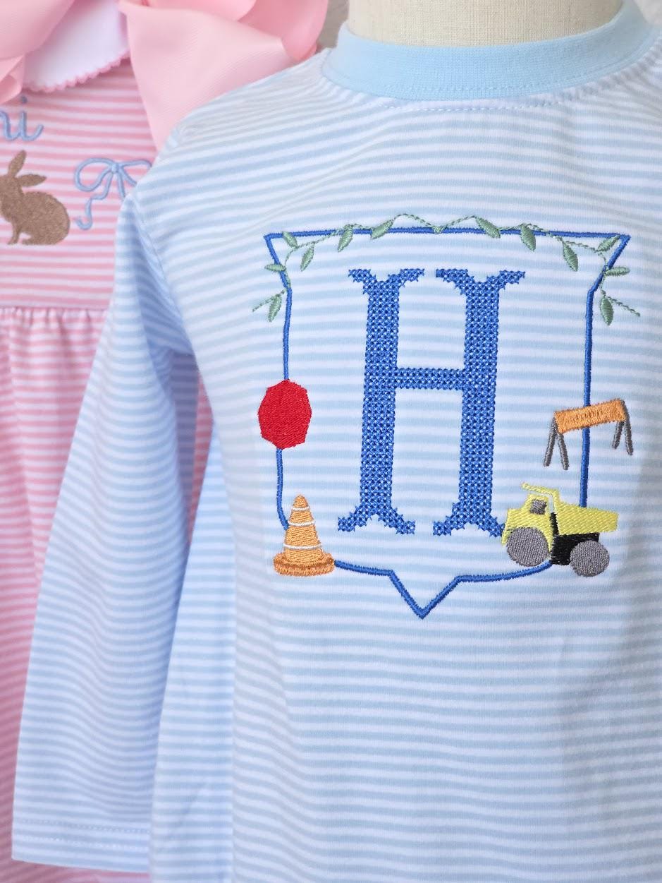 Construction Monogram Bubble