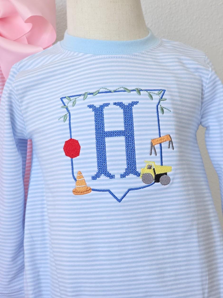 Construction Monogram Bubble