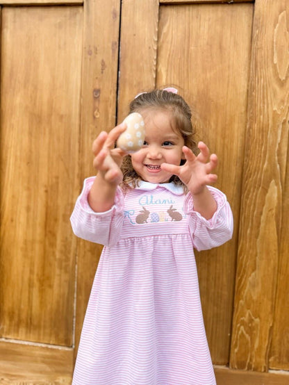 Easter Bunny Dress with Peter Pan Collar