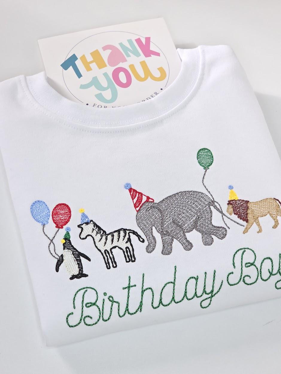 Personalized Zoo Birthday Shirt