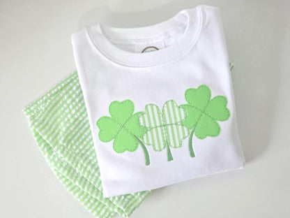 Shamrock Shirt & Seersucker Shorts Outfit