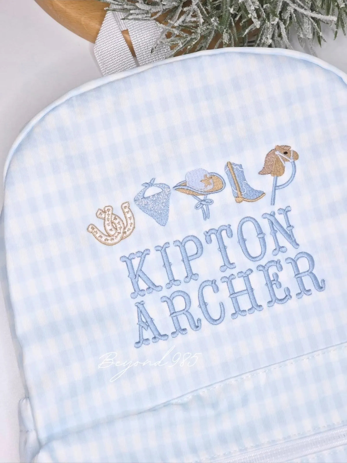 Western Gingham Backpack
