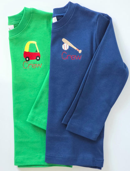 Boys Pocket T-Shirts - Long Sleeve
