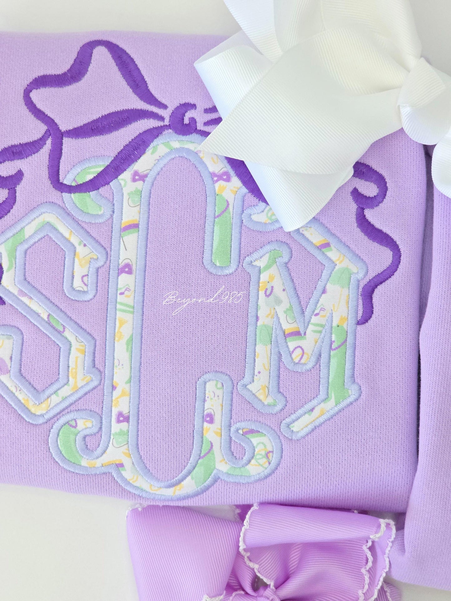 Mardi Gras Monogram Sweatshirt