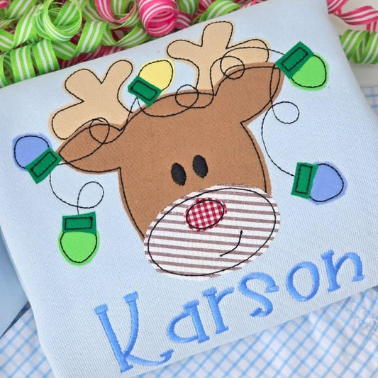 Reindeer & Christmas Lights Sweatshirt