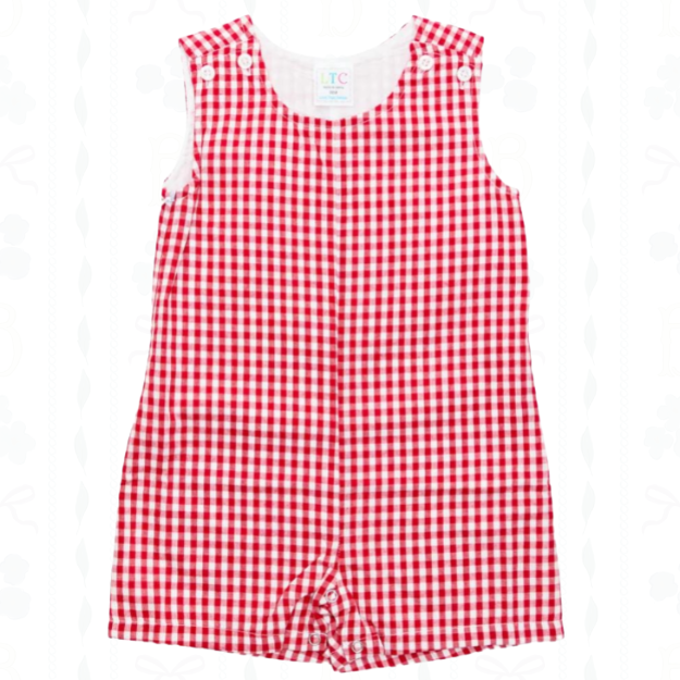 Boys Shortall | Gingham, Seersucker, and Linen