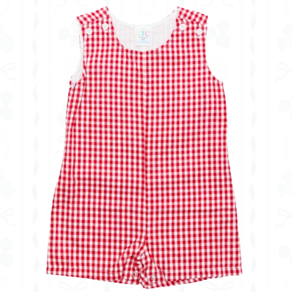 Boys Shortall | Gingham, Seersucker, and Linen