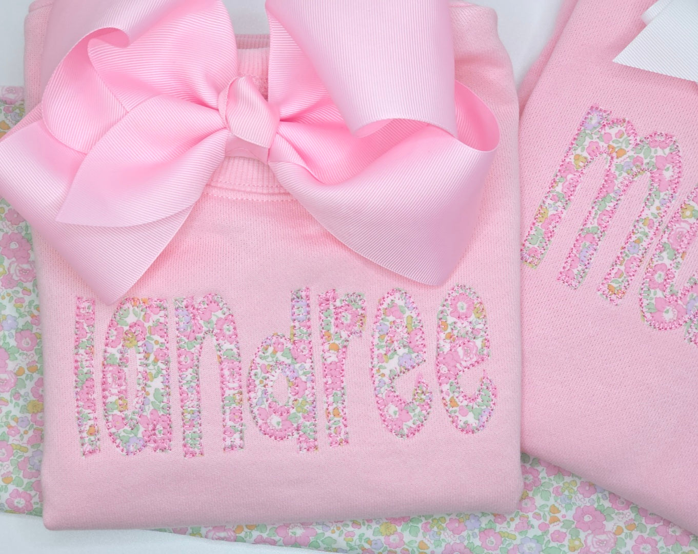 Applique Name Sweatshirts