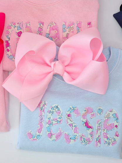 Applique Name Sweatshirts