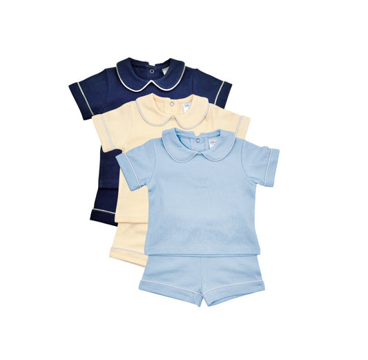 Piped 2pc Short Set