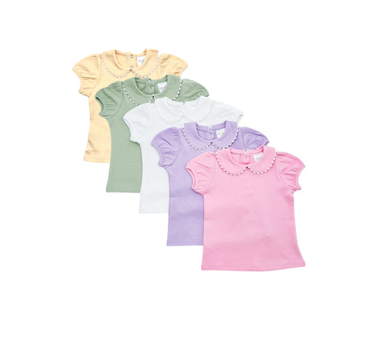 Scalloped Girl's Shirt