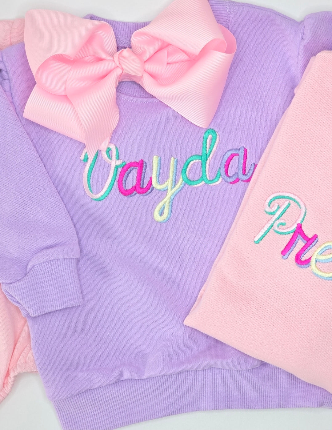 Colorful Name Sweatshirt & Bubble